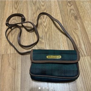 Polo by Ralph Lauren Green and Brown Crossbody Bag